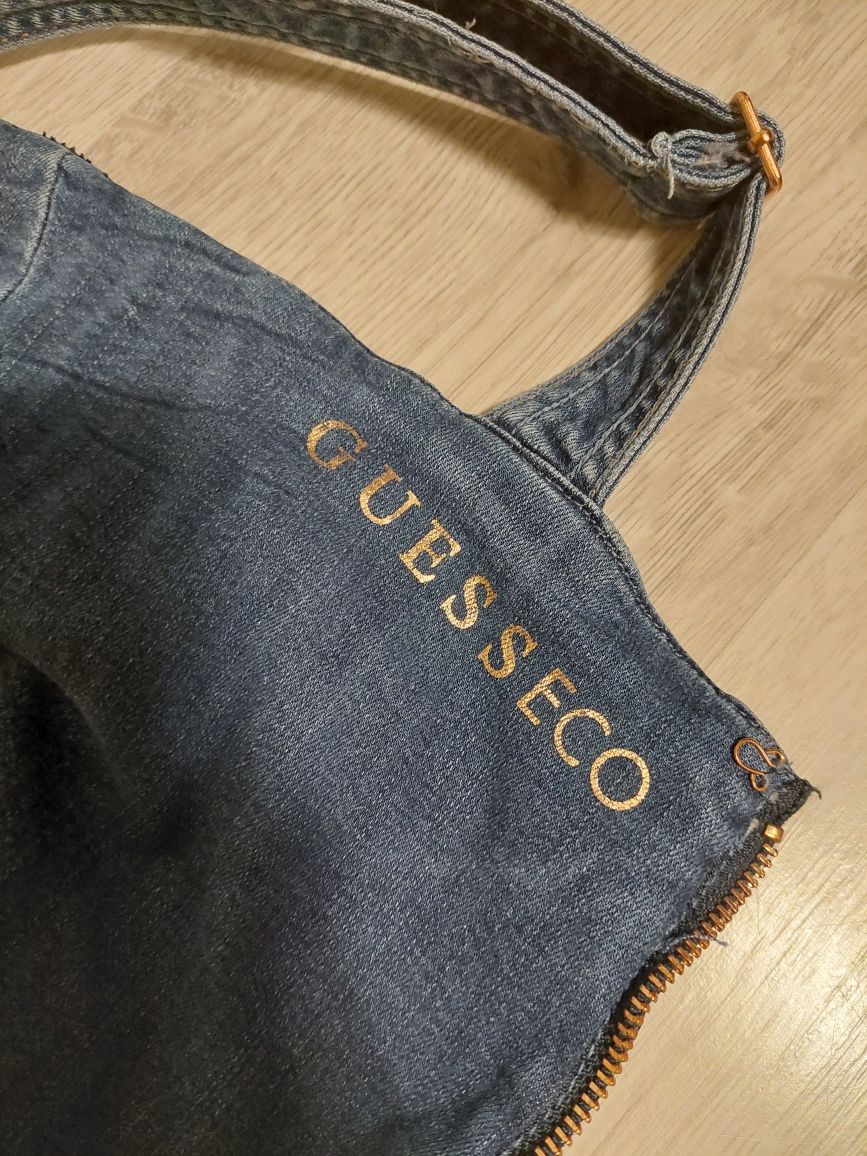 Guess nowe ogrodniczki kombinezon jeansowy długi S XS