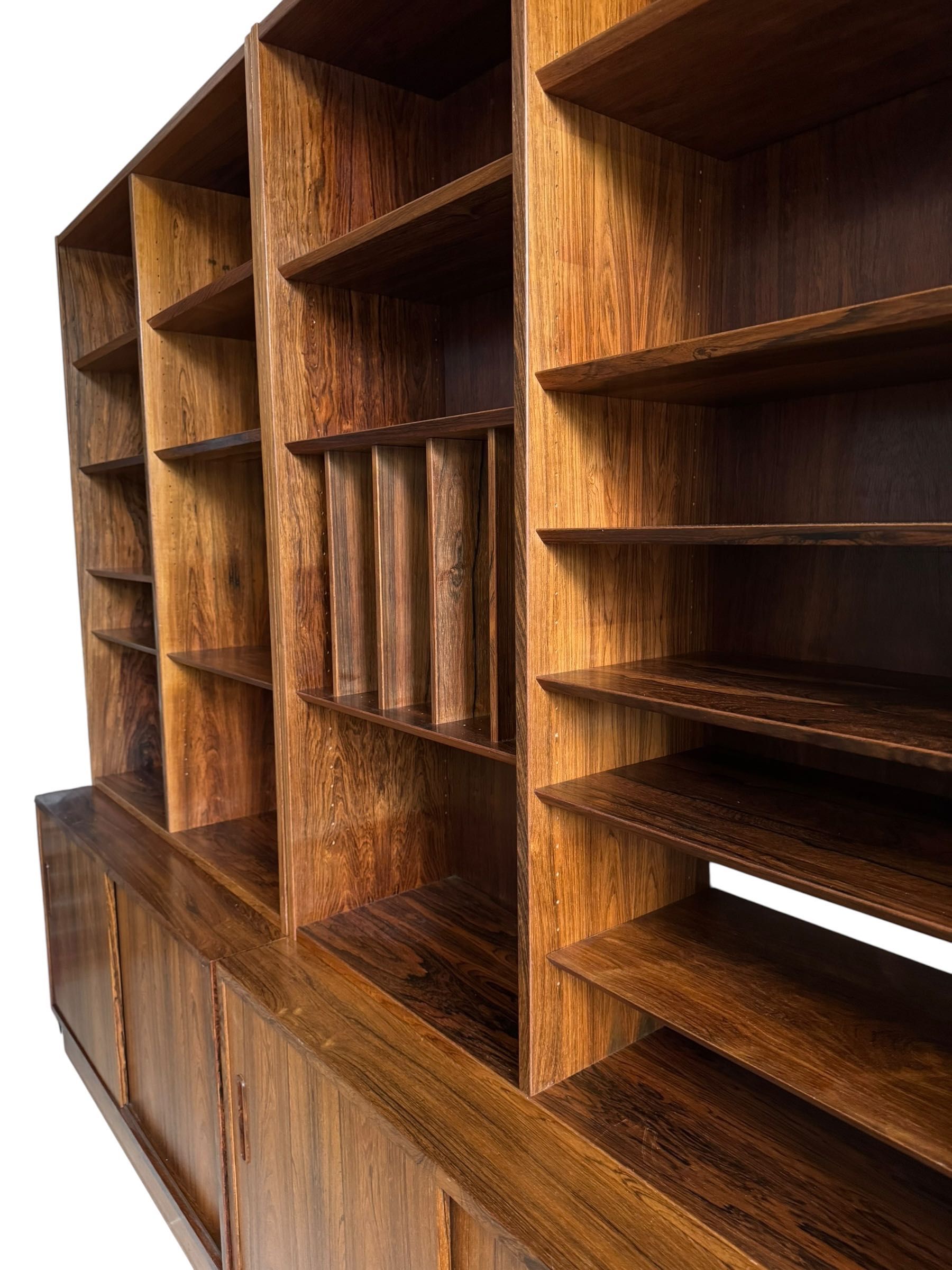 2 Regały w stylu Mid-Century Modern z palisandru od Hundevad, lata 60