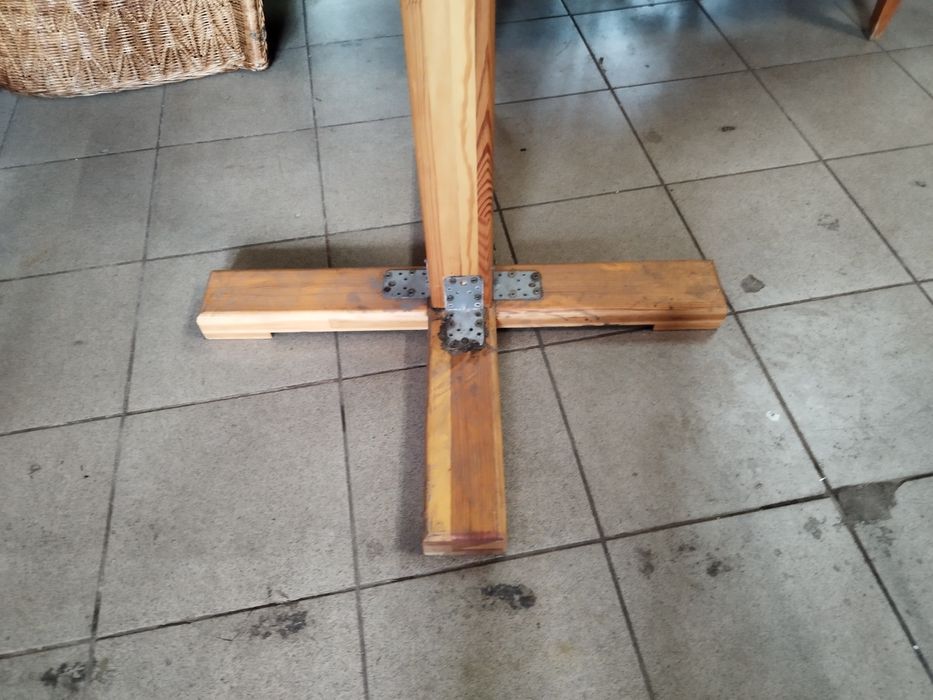 stojak wieszak drewniany duży 225 cm