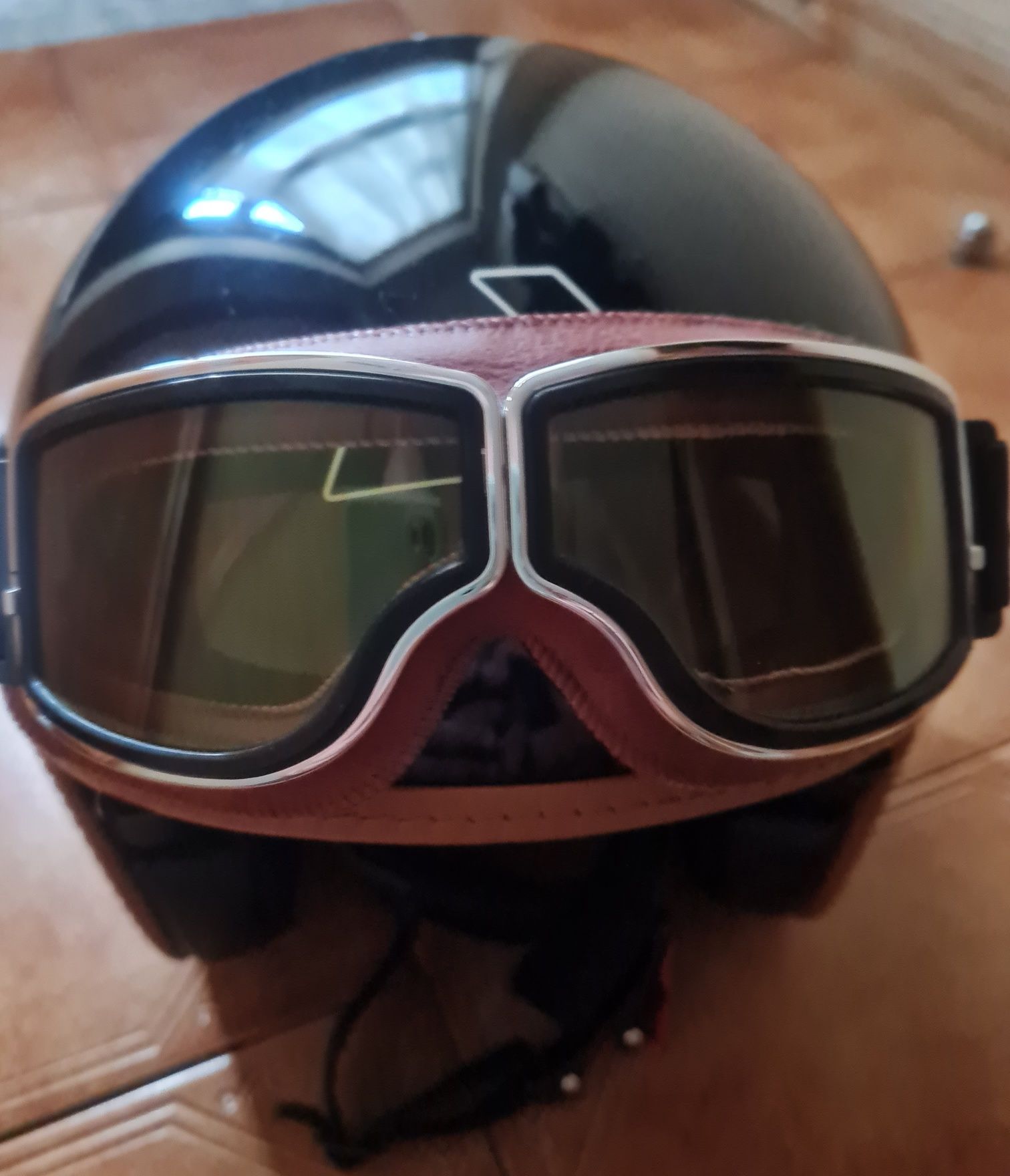 Óculos aviador Capacetes  Café Racer