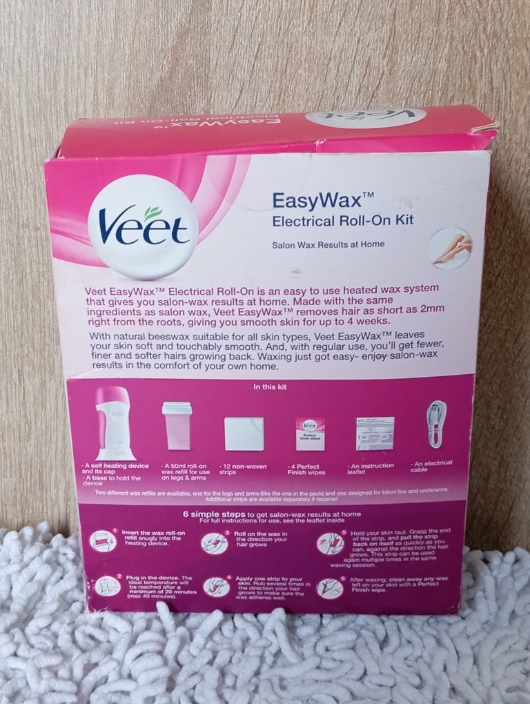 Veet Easy Wax zestaw do depilacji woskiem