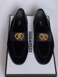 Dsquared2 loafers, eleganckie buty wieczorowe oryginalne (Farfetch)