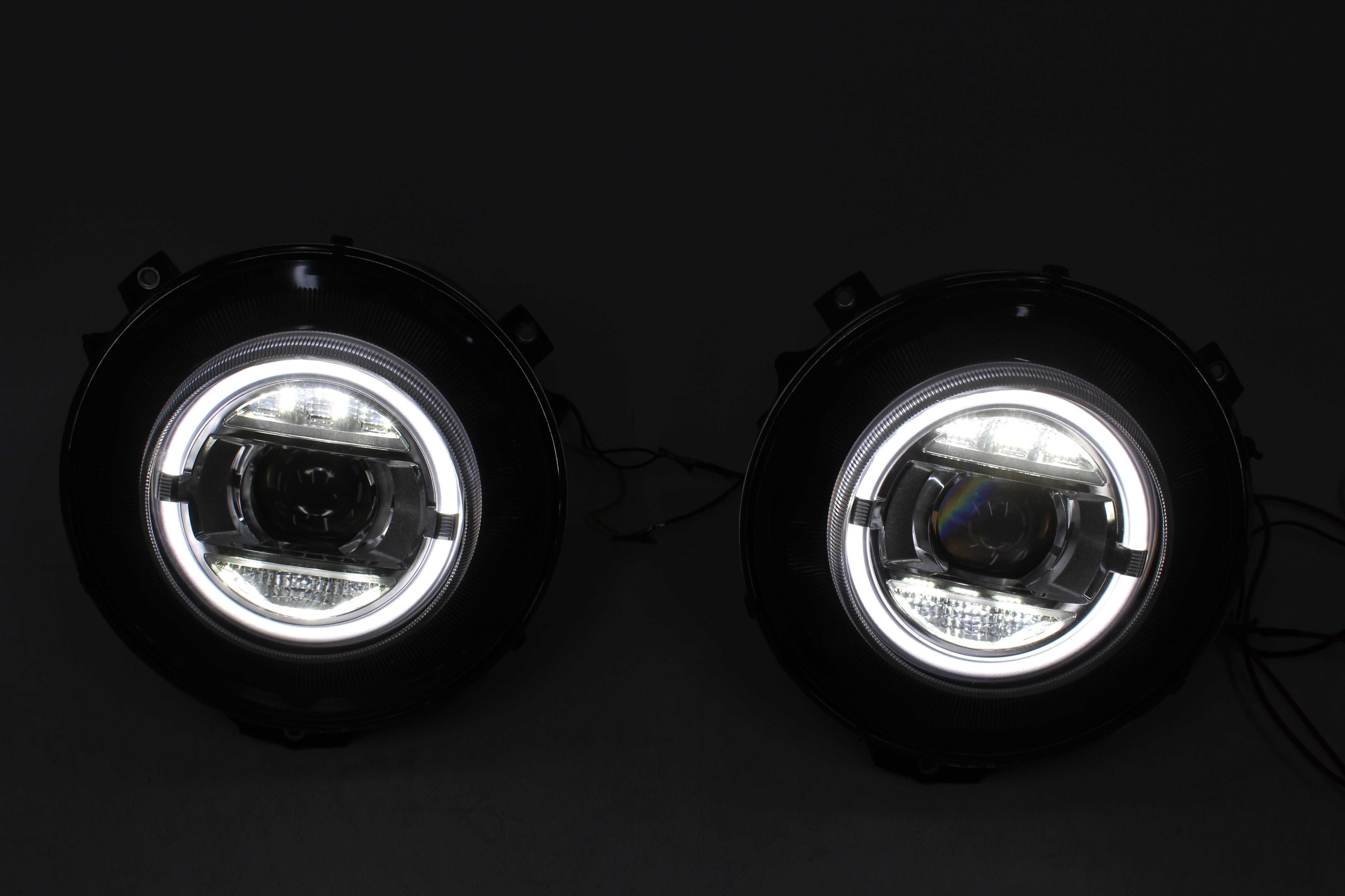 Lampy przednie przód Mercedes G W463 r.07-17 XENON LED BAR RING IGŁA
