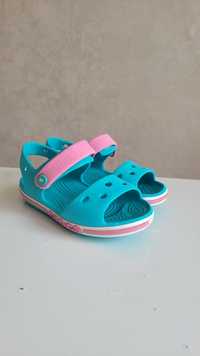 Сандалі Crocs бірюзові