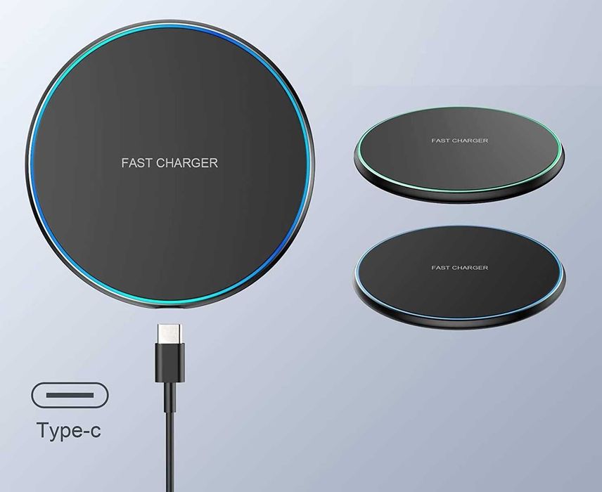 Ładowarka Indukcyjna iPhone Samsung 15W QI Mocna Bezprzewodowa Fast