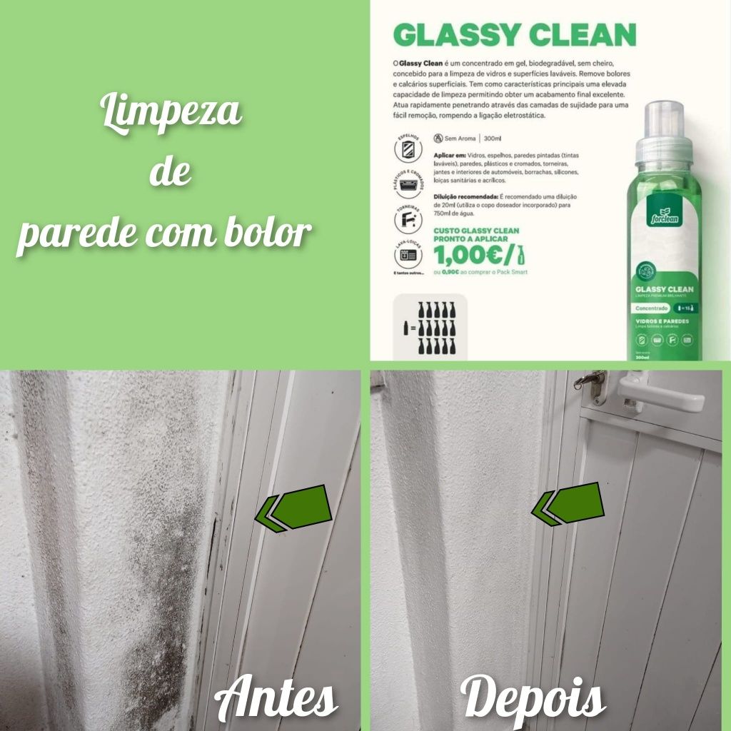 Glass clean , produto de limpeza 100%vegan dá para 15  pulverizadores