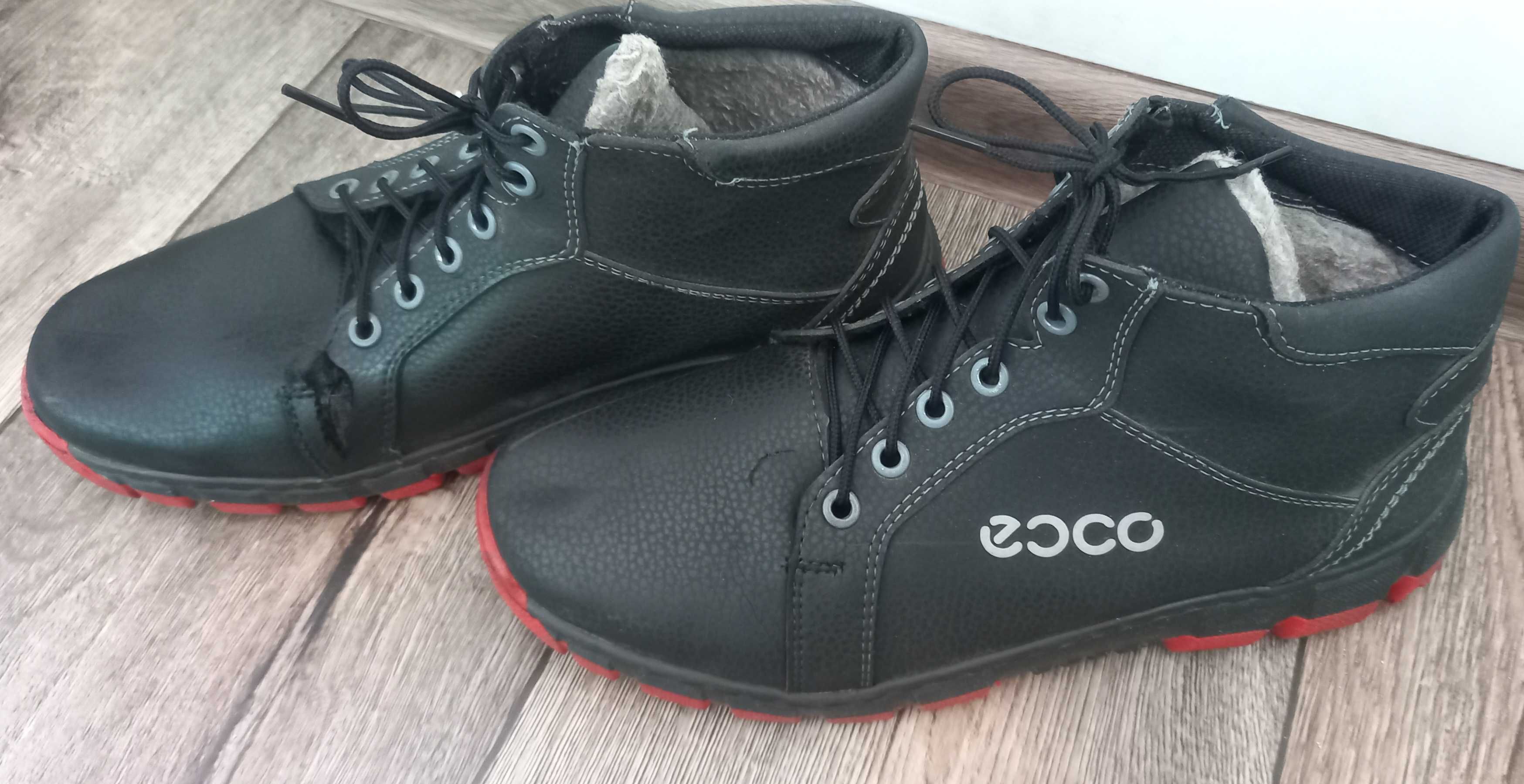 Ботинки зимние мужские "Ecco" р.40 б у