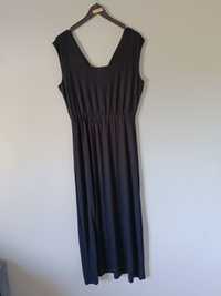 Długa czarna sukienka xl