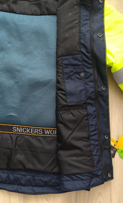 1130 Snickers AllroundWork L High- Vis 37,5 zima  kurtka robocza odbla