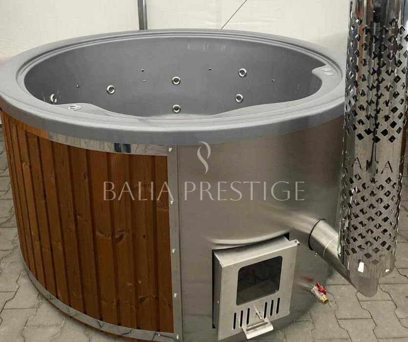 Balia ogrodowa AKRYLOWA z piecem wewnętrznym dostępna od ręki!