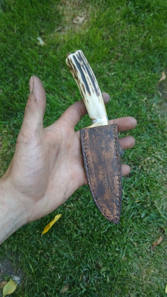 Ręcznie wykuty nóż myśliwski/ nóż edc/ knifemaking/