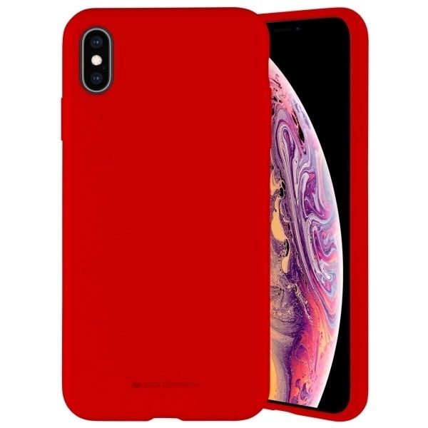 Etui Mercury Silicone Iphone X/Xs Czerwony /Red