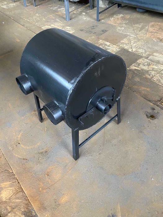 5 мм! 10 кВт! C ОБДУВОМ! Печка Буржуйка Булерьян Poltavka 80*50*75см