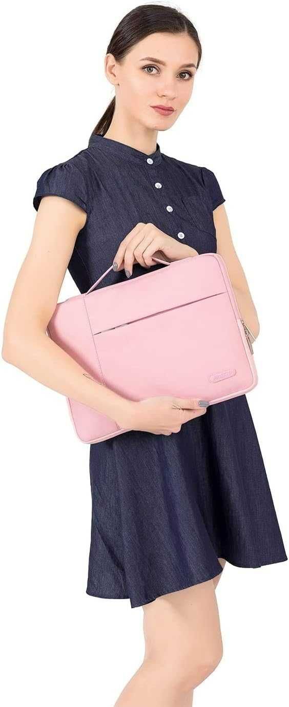 Mosiso torba na laptopa 15,6'' HP Dell Macbook LENOVO MSI Surface róż