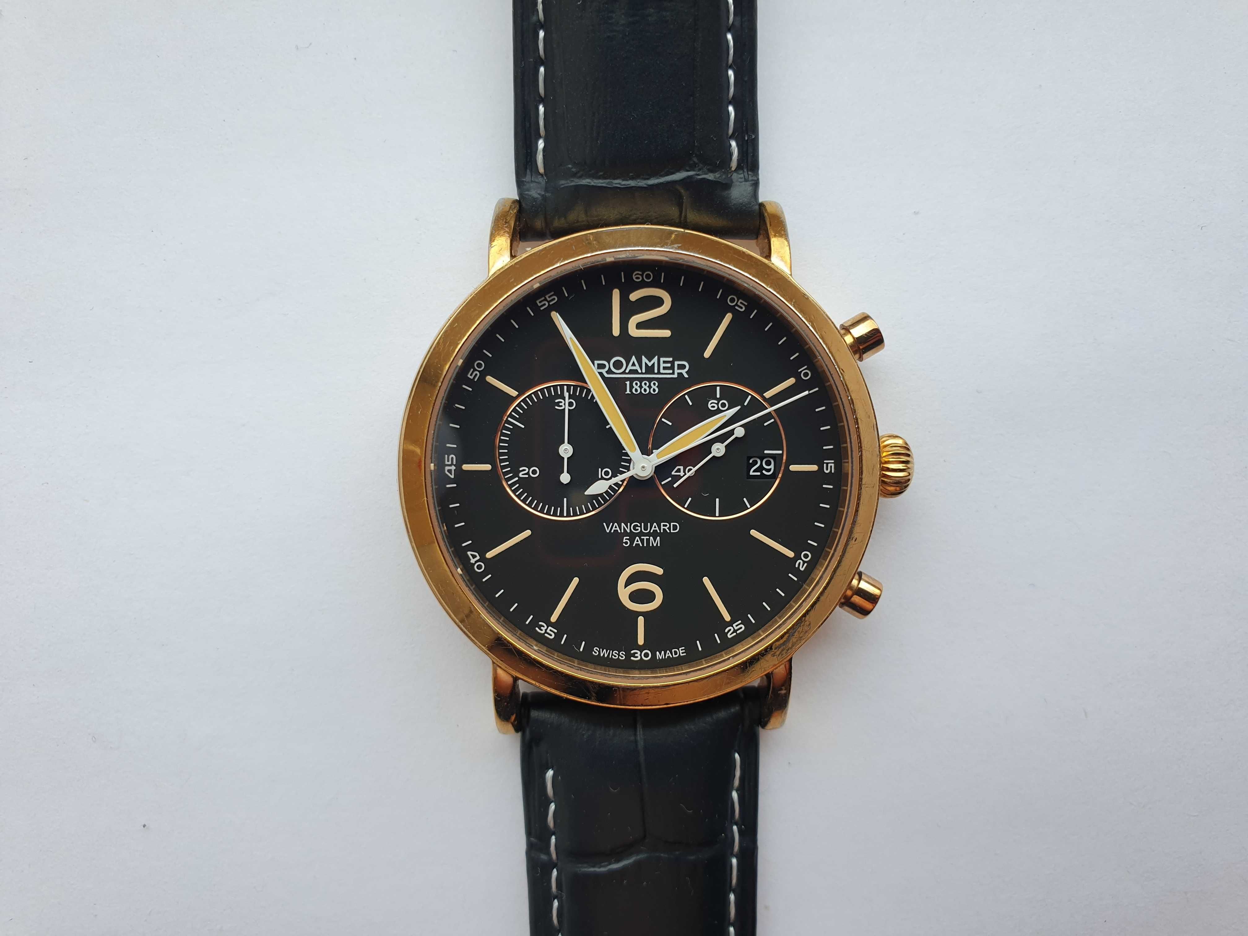 Чоловічий годинник часы Roamer Vanguard 42mm Chronograph 42мм
