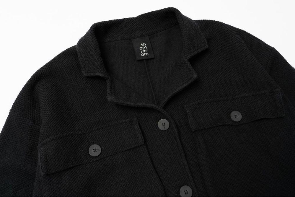 THOM KROM loose fit double pocket JACKET - BLACK жіночий піджак