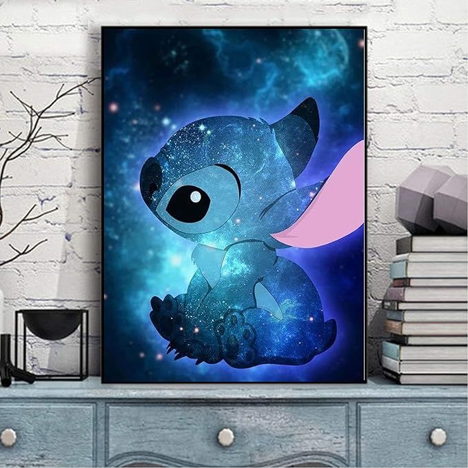 Diamentowy obraz zestaw do malowania 3d Stich dla dzieci 30x40