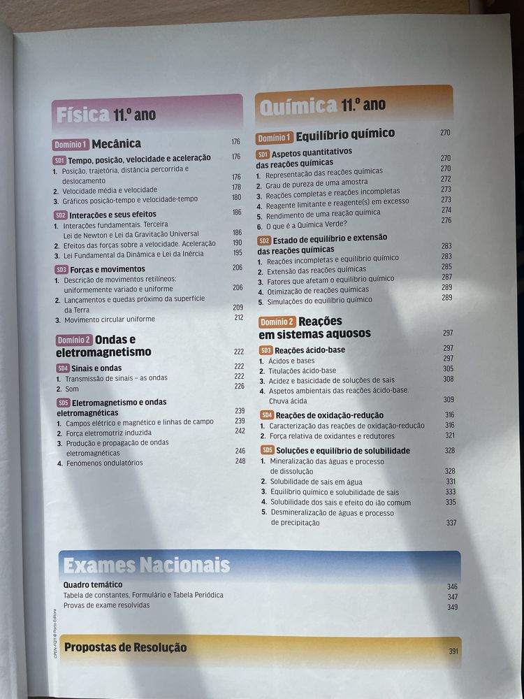 LIVRO DE PREPARAÇÃO PARA O EXAME DE FÍSICA E QUIMICA A - OPORTUNIDADE