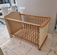 Łóżeczko niemowlęce drewniane 120x60