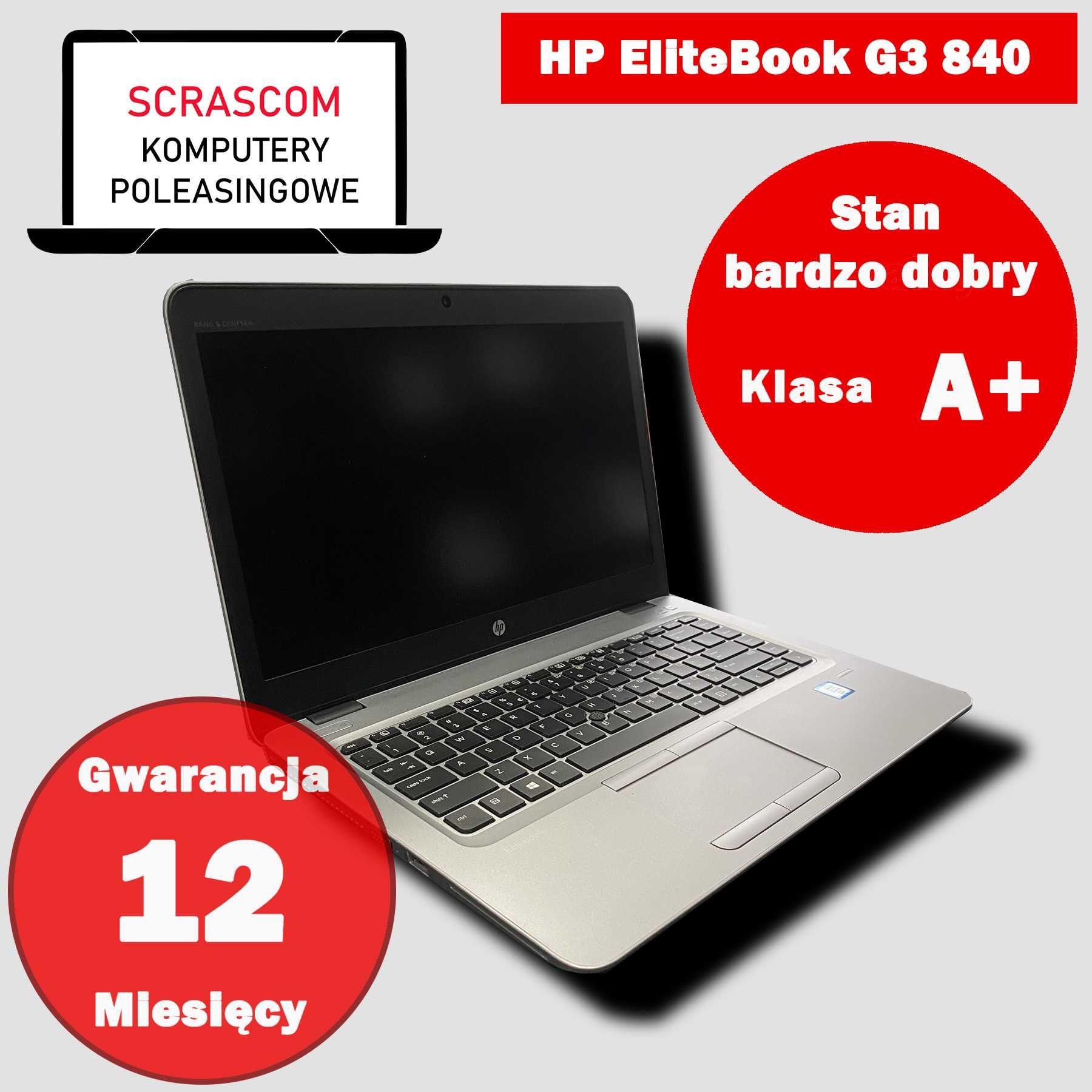 Laptop HP EliteBook G3 840 i5 8GB 256GB SSD Windows 10 GWAR 12msc