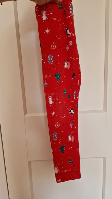 Spodnie świąteczne dla dziewczynki 110