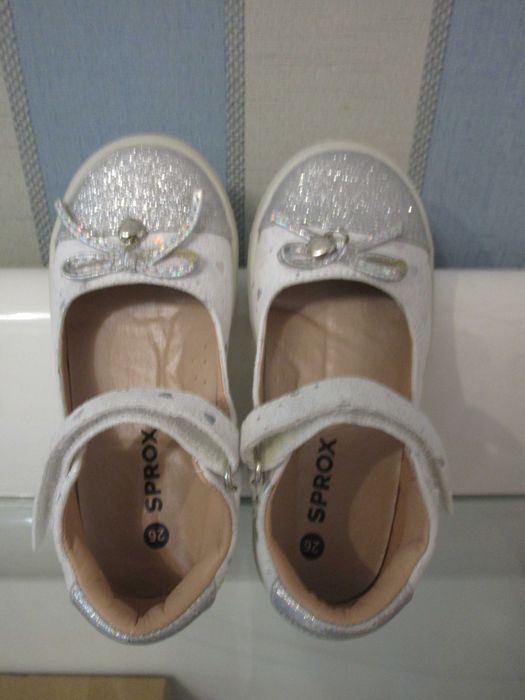 Туфельки белые Sprox, размер 26