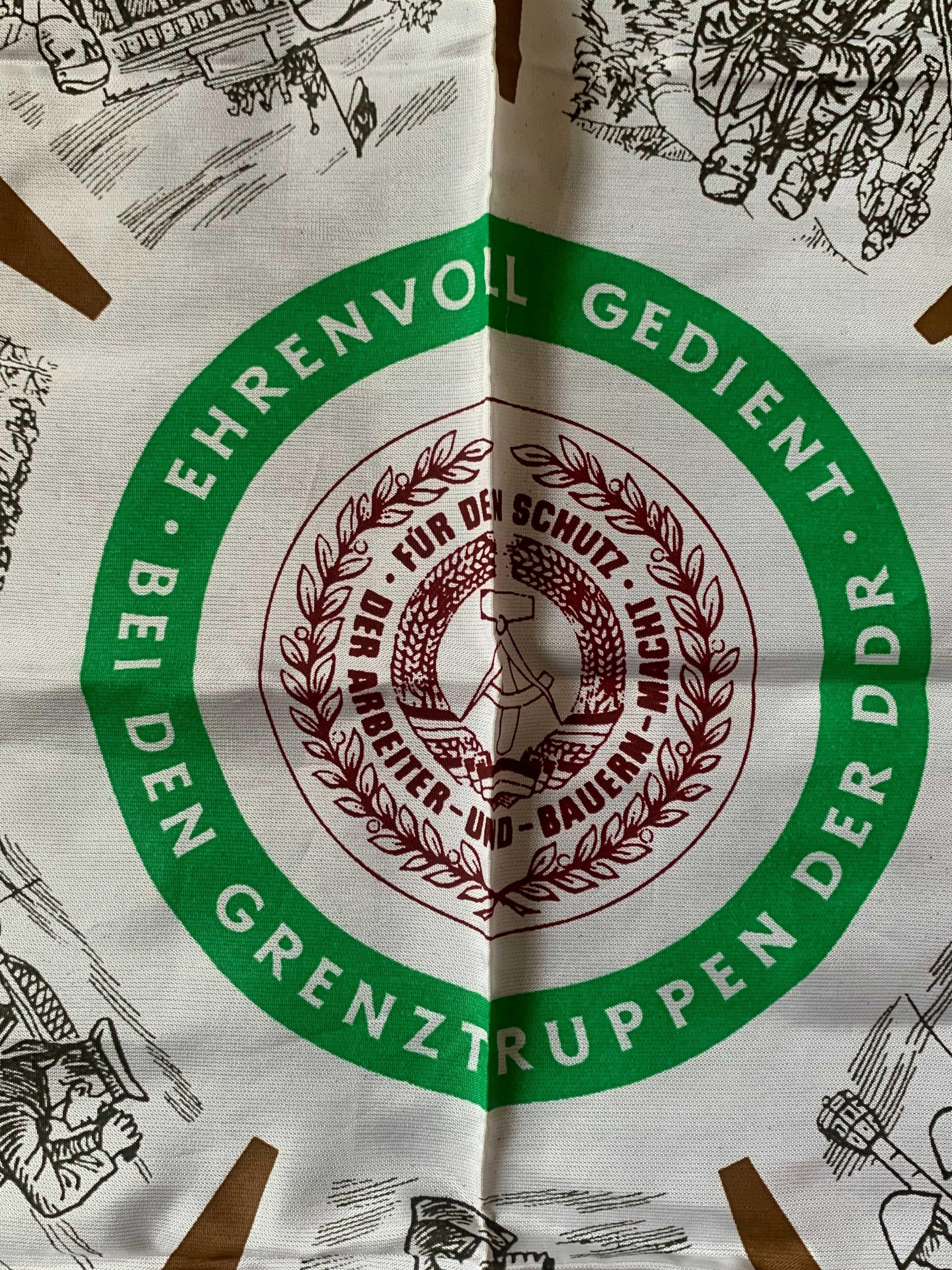 DDR: Chusta Grenztruppen WOP Militaria Granica