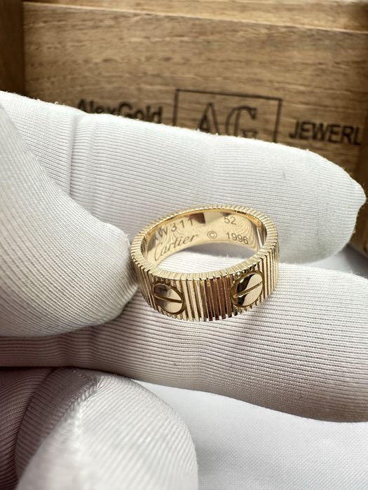 Золотое кольцо cartier 585 весом 6,52 грамма