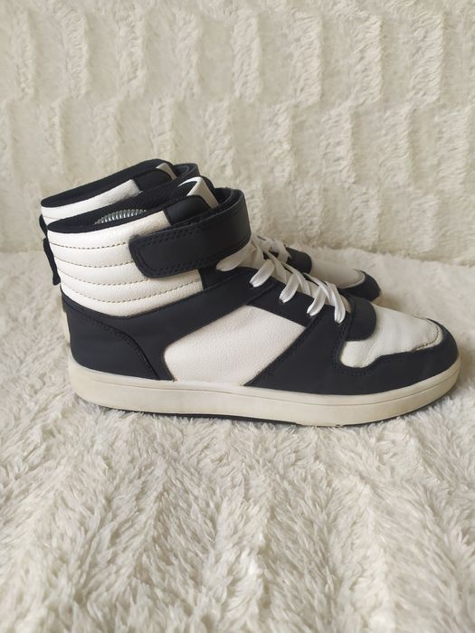 Кросівки шкіряні хайтопи Primark унісекс Розмір 37 (Устілка 24,5 см)