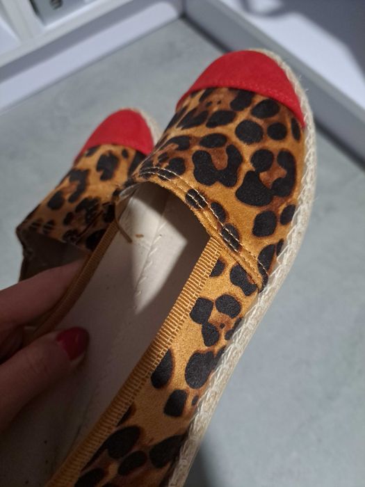 NOWE Balerinki panterka 40