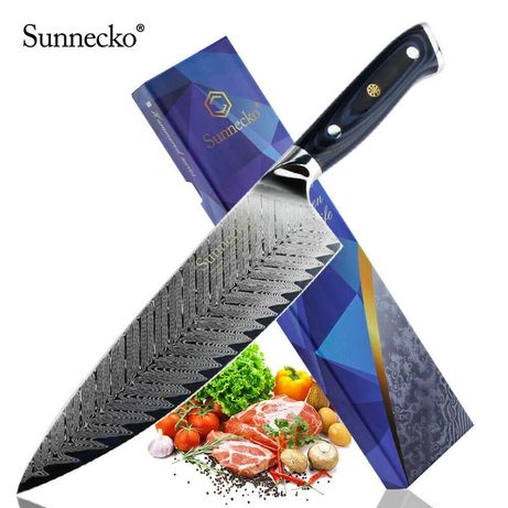 Nóż Profi SUNNECKO z damastu damast VG10 Japan