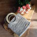 Torebka na szydełku plaster miodu handmade