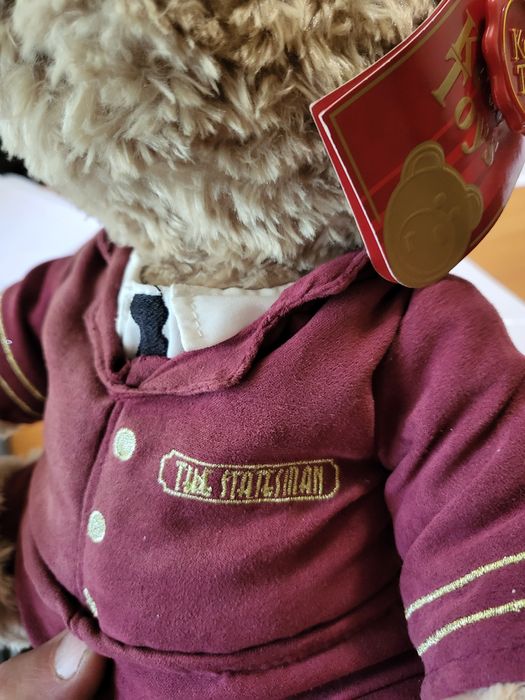 Іграшка ведмедик Начальник поїзду, залізничник, УЗ