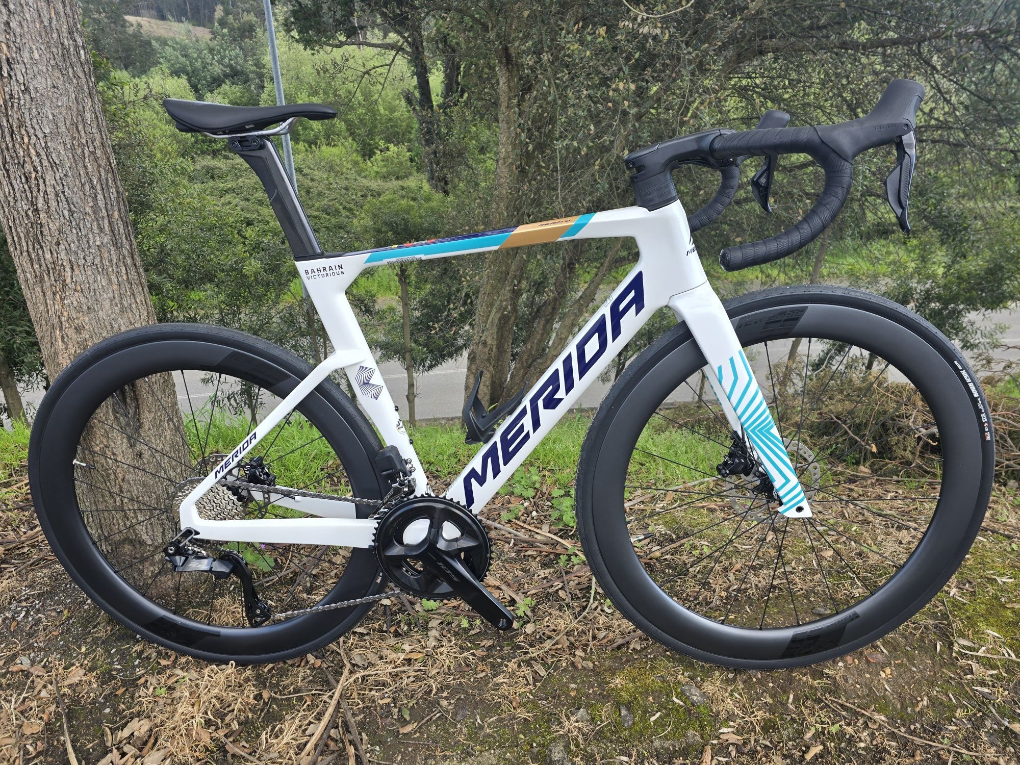 Merida reacto 6000 di2 com rodas carbono