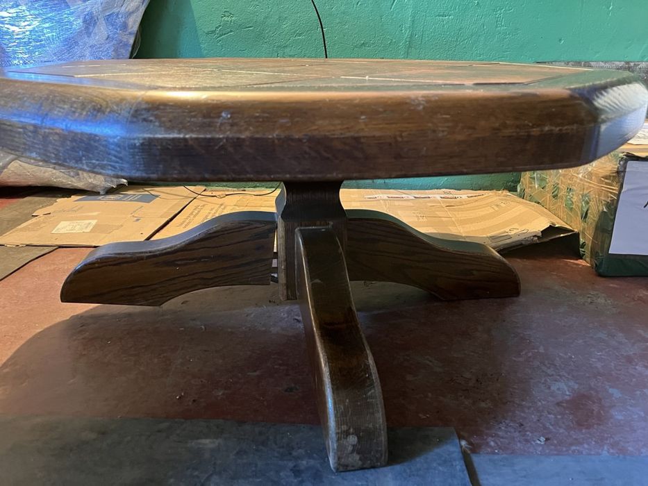 Стол журнальный (дерево+керамика)