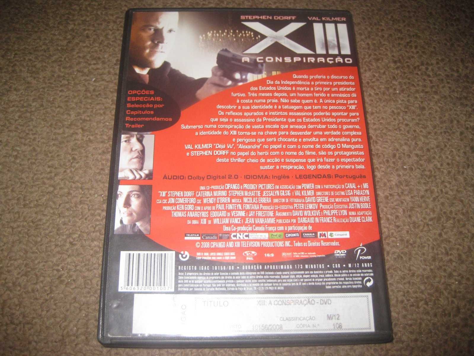 DVD "XIII: A Conspiração" com Val Kilmer