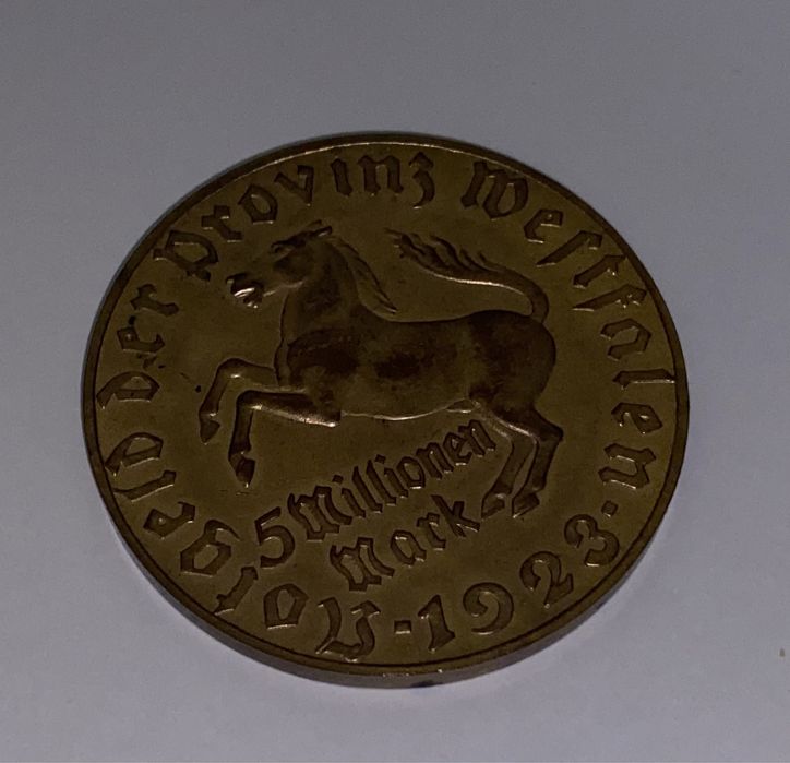 Moneta 5 milionów Marek 5 millionen Mark antyk niemiecka nr 2