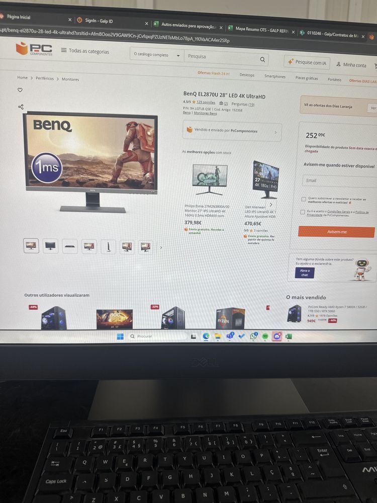 Monitor BenQ EL2870U 28”