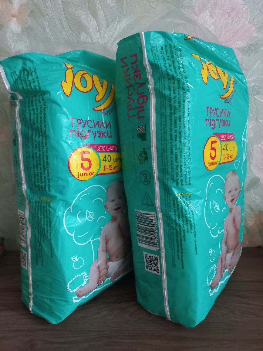 Подгузники трусики joy 5 (40 шт)