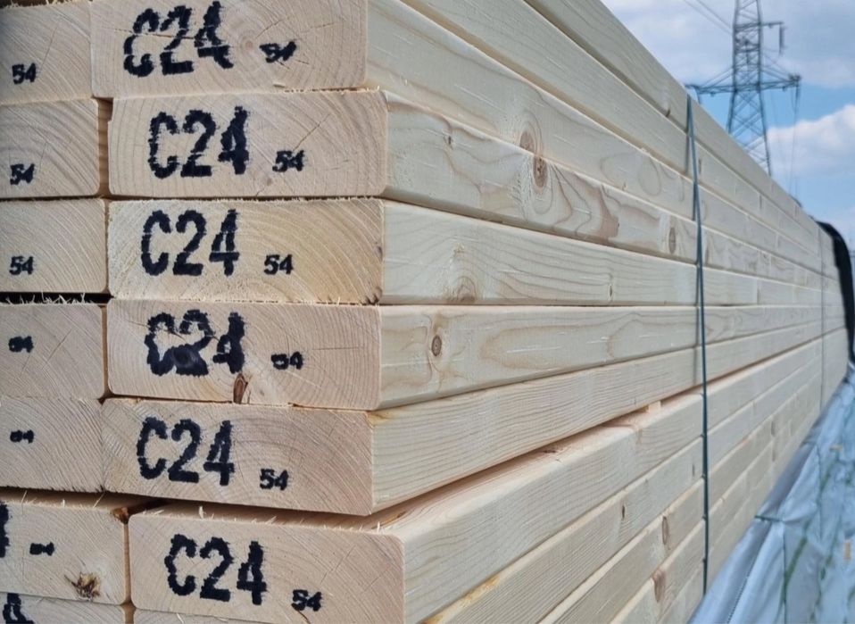 Deska konstrukcyjna heblowana C24 45x145x3900