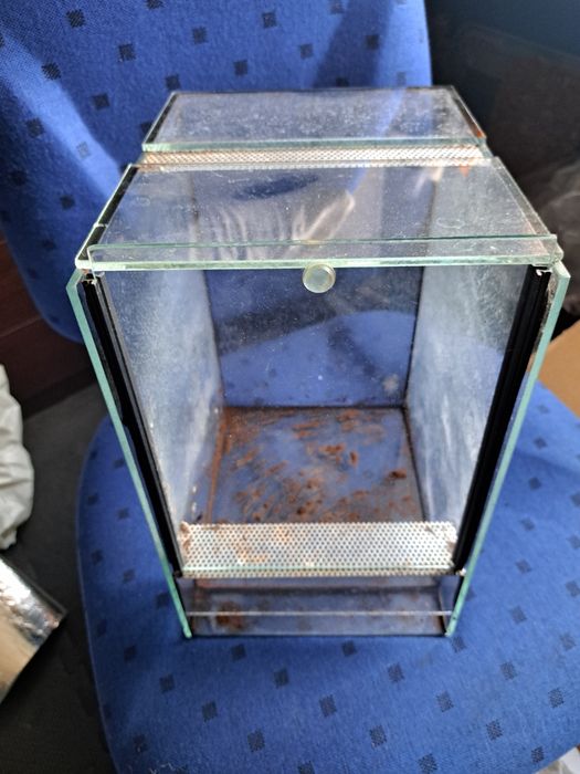 Terrarium szklane typu gilotyna - używane po ptaszniku!