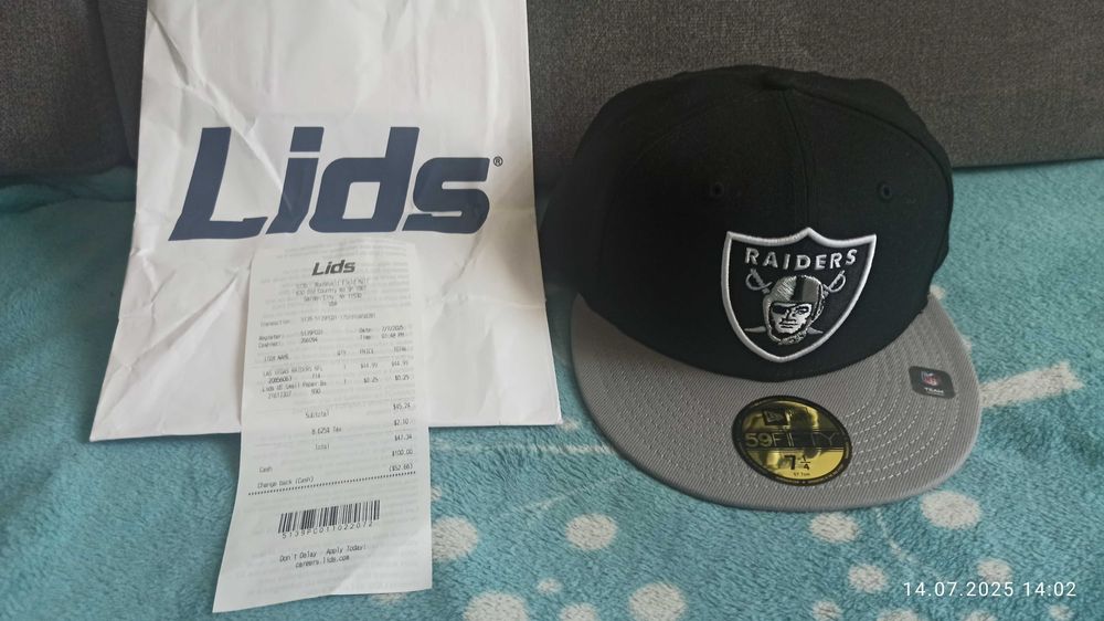 NOWA czapka NewEra LasVegas Raiders rozm. 57,7 (7 1/4)