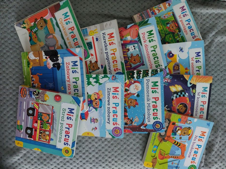 Zestaw 11 książek Miś Pracuś wyd. Wilga