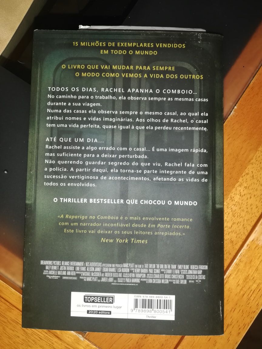 Livro " A rapariga do comboio"