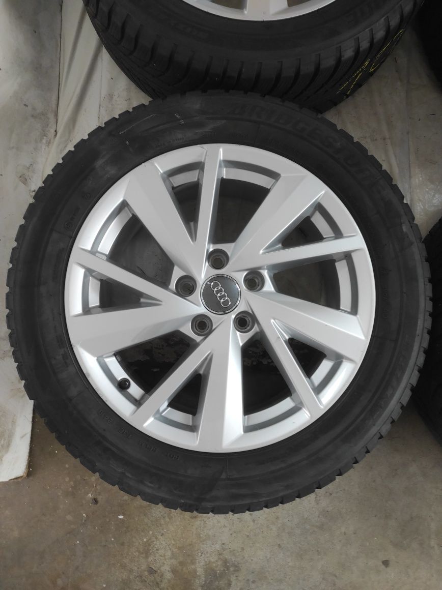 19 Koła Felgi aluminiowe ORYGINAŁ AUDI R 17 5x112 BRIDGESTONE