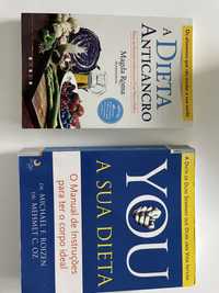 2 livros a dieta anticancro e a sua dieta a dieta de duas semanas