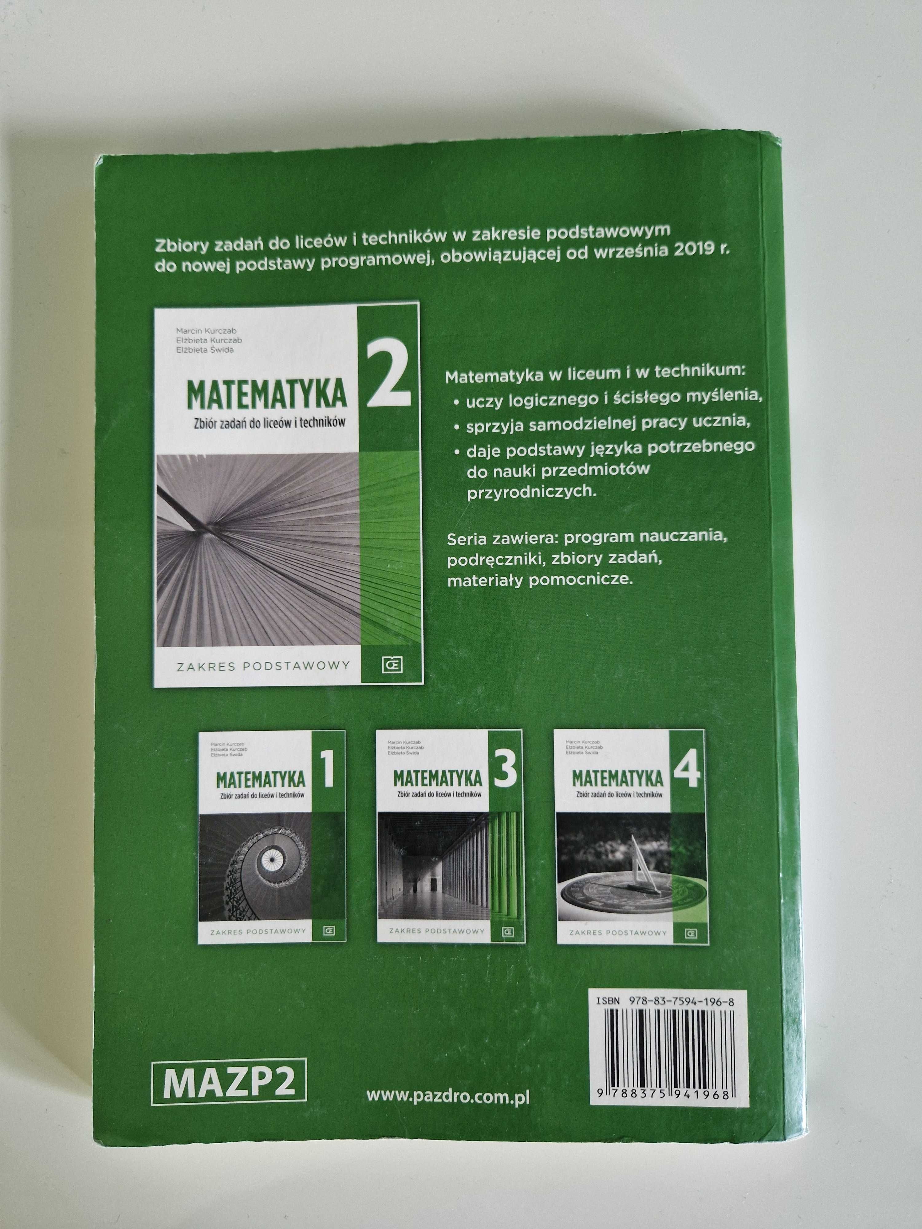 Matematyka 2. Zbiór zadań do liceów i techników. Zakres podstawowy