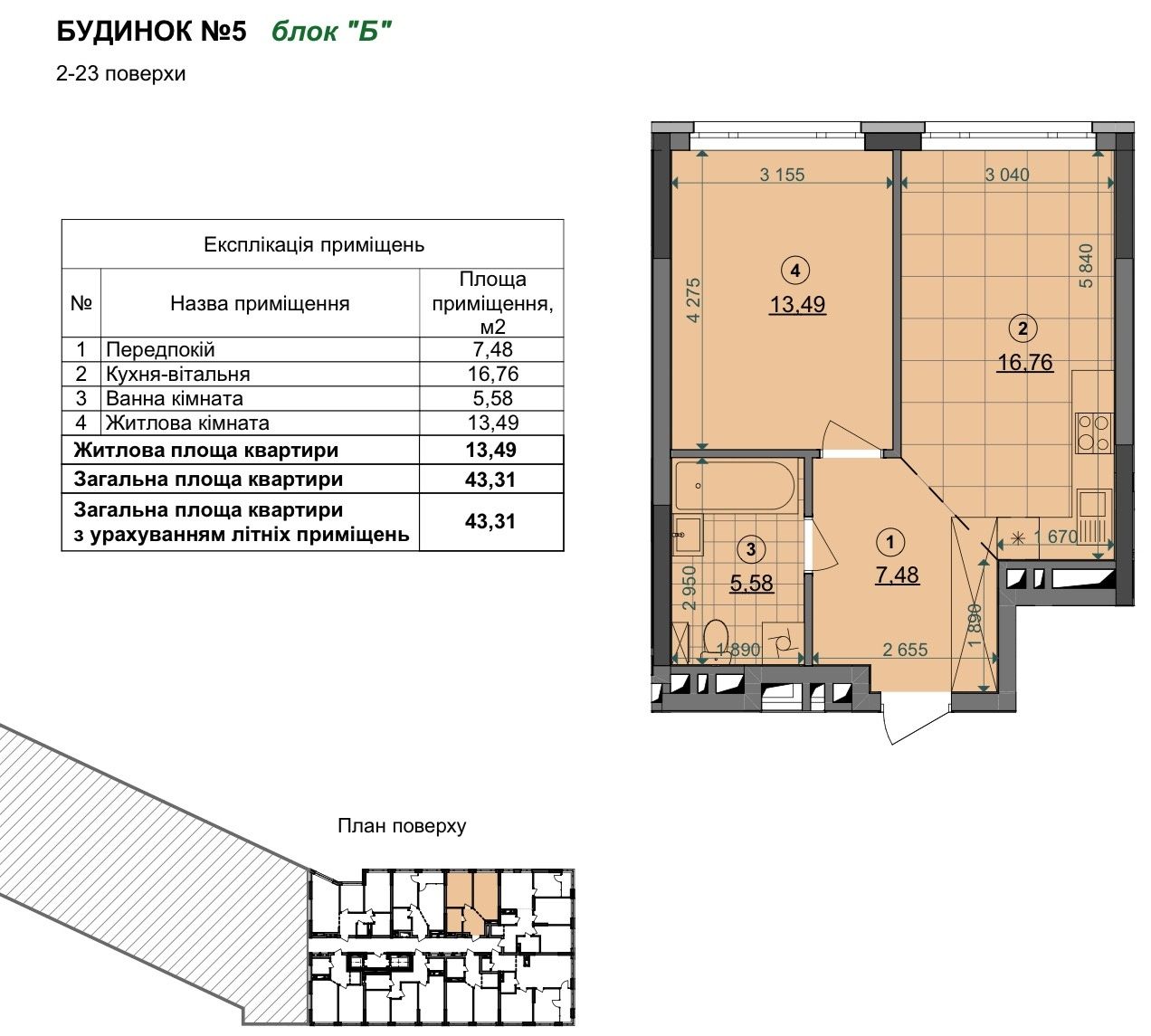 Продаж власної 1к квартири,8 поверх,ЖК Діброва Парк