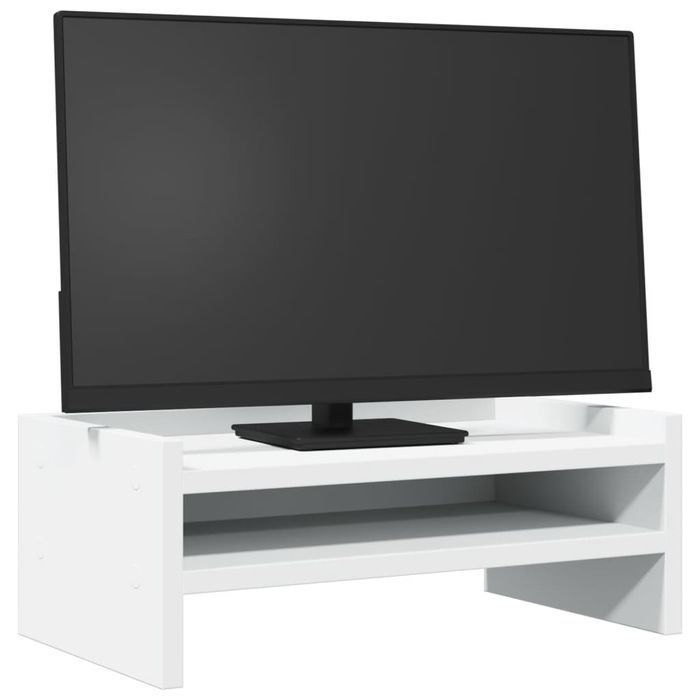 Vidaxl Podstawka Na Monitor, Biała, 42X24X16 Cm