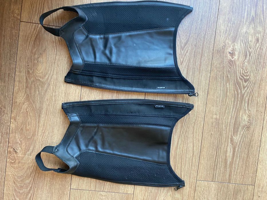 Sztylpy jeździeckie dla dzieci Fouganza 100 mesh 12lat/H35cm
